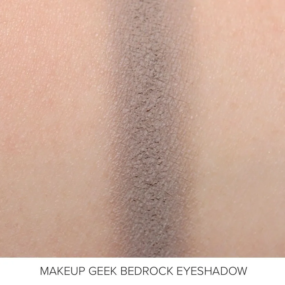 Makeup Geek Bedrock Eyeshadow PowderMatte Grey Taupe Discontinued